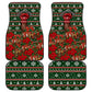 Stokely Carmichael Black Power Christmas Car Mats Retro Ugly Christmas Pattern Civil Rights Leader Pan African