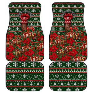 Stokely Carmichael Black Power Christmas Car Mats Retro Ugly Christmas Pattern Civil Rights Leader Pan African