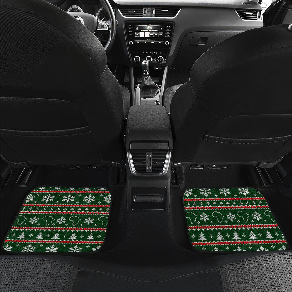 Stokely Carmichael Black Power Christmas Car Mats Retro Ugly Christmas Pattern Civil Rights Leader Pan African