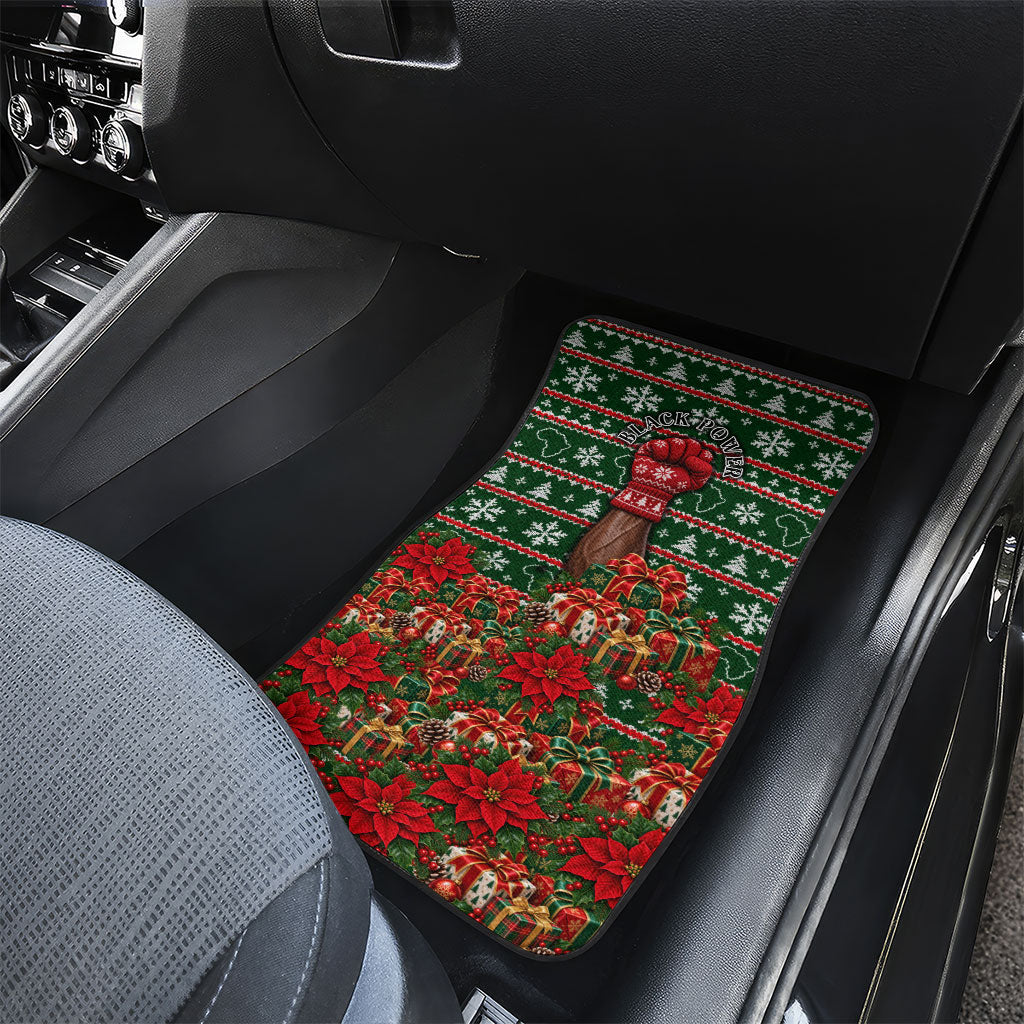 Stokely Carmichael Black Power Christmas Car Mats Retro Ugly Christmas Pattern Civil Rights Leader Pan African