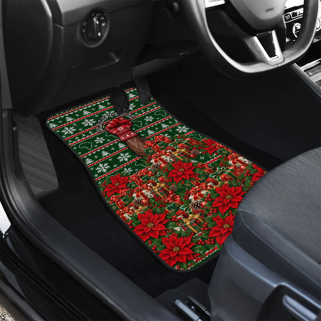 Stokely Carmichael Black Power Christmas Car Mats Retro Ugly Christmas Pattern Civil Rights Leader Pan African