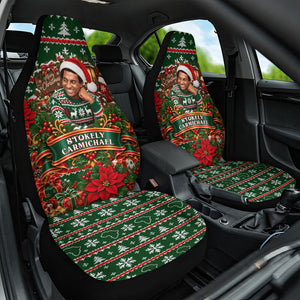 Stokely Carmichael Black Power Christmas Car Seat Cover Retro Ugly Christmas Pattern Civil Rights Leader Pan African