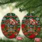 Stokely Carmichael Black Power Christmas Ceramic Ornament Retro Ugly Christmas Pattern Civil Rights Leader Pan African