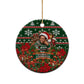 Stokely Carmichael Black Power Christmas Ceramic Ornament Retro Ugly Christmas Pattern Civil Rights Leader Pan African