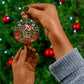 Stokely Carmichael Black Power Christmas Ceramic Ornament Retro Ugly Christmas Pattern Civil Rights Leader Pan African