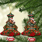 Stokely Carmichael Black Power Christmas Ceramic Ornament Retro Ugly Christmas Pattern Civil Rights Leader Pan African