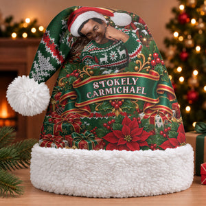 Stokely Carmichael Black Power Christmas Santa Hat Retro Ugly Christmas Pattern Civil Rights Leader Pan African
