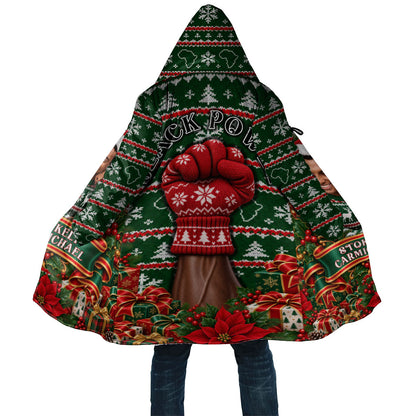 Stokely Carmichael Black Power Christmas Cloak Retro Ugly Christmas Pattern Civil Rights Leader Pan African