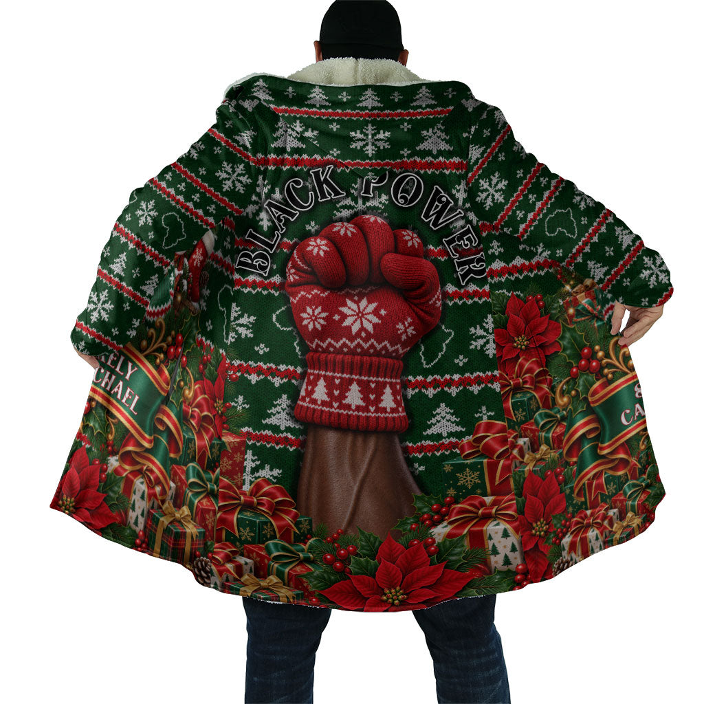 Stokely Carmichael Black Power Christmas Cloak Retro Ugly Christmas Pattern Civil Rights Leader Pan African