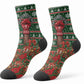 Stokely Carmichael Black Power Christmas Crew Socks Retro Ugly Christmas Pattern Civil Rights Leader Pan African