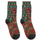 Stokely Carmichael Black Power Christmas Crew Socks Retro Ugly Christmas Pattern Civil Rights Leader Pan African