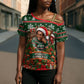 Stokely Carmichael Black Power Christmas Cross Shoulder Shirt Retro Ugly Christmas Pattern Civil Rights Leader Pan African