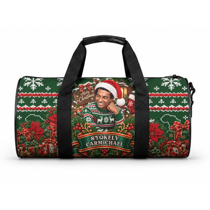 Stokely Carmichael Black Power Christmas Duffle Bag Retro Ugly Christmas Pattern Civil Rights Leader Pan African