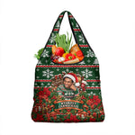 Stokely Carmichael Black Power Christmas Grocery Bag Retro Ugly Christmas Pattern Civil Rights Leader Pan African