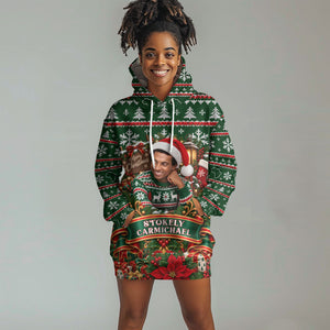 Stokely Carmichael Black Power Christmas Hoodie Dress Retro Ugly Christmas Pattern Civil Rights Leader Pan African