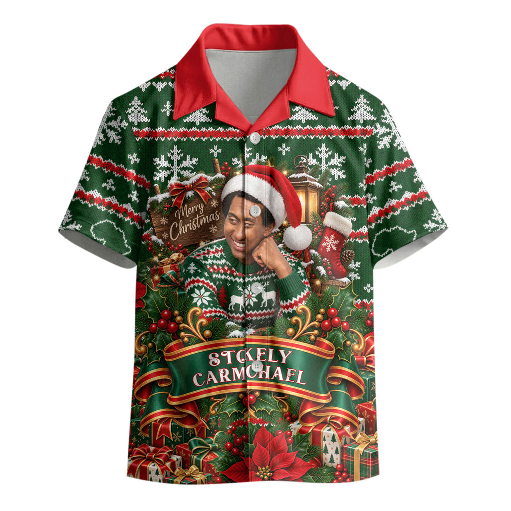 Stokely Carmichael Black Power Christmas Kid Hawaiian Shirt Retro Ugly Christmas Pattern Civil Rights Leader Pan African