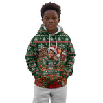 Stokely Carmichael Black Power Christmas Kid Hoodie Retro Ugly Christmas Pattern Civil Rights Leader Pan African