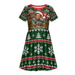 Stokely Carmichael Black Power Christmas Kid Short Sleeve Dress Retro Ugly Christmas Pattern Civil Rights Leader Pan African