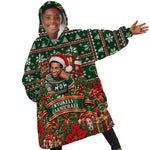 Stokely Carmichael Black Power Christmas Kid Wearable Blanket Hoodie Retro Ugly Christmas Pattern Civil Rights Leader Pan African