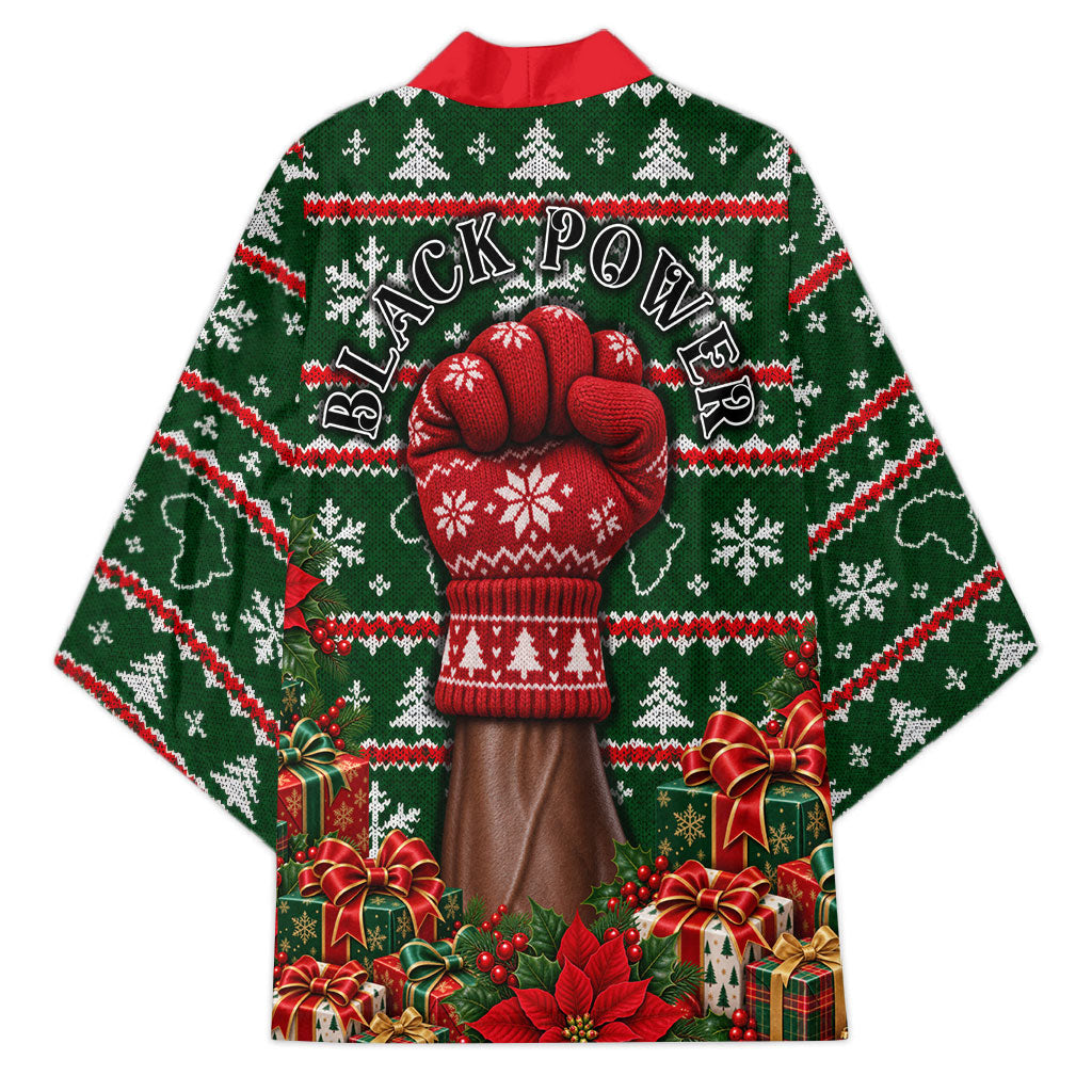 Stokely Carmichael Black Power Christmas Kimono Retro Ugly Christmas Pattern Civil Rights Leader Pan African