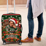 Stokely Carmichael Black Power Christmas Luggage Cover Retro Ugly Christmas Pattern Civil Rights Leader Pan African