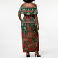 Stokely Carmichael Black Power Christmas Off Shoulder Maxi Dress Retro Ugly Christmas Pattern Civil Rights Leader Pan African