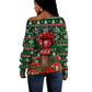 Stokely Carmichael Black Power Christmas Off Shoulder Sweater Retro Ugly Christmas Pattern Civil Rights Leader Pan African