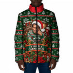 Stokely Carmichael Black Power Christmas Padded Jacket Retro Ugly Christmas Pattern Civil Rights Leader Pan African