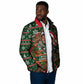 Stokely Carmichael Black Power Christmas Padded Jacket Retro Ugly Christmas Pattern Civil Rights Leader Pan African