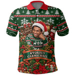 Stokely Carmichael Black Power Christmas Polo Shirt Retro Ugly Christmas Pattern Civil Rights Leader Pan African