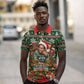 Stokely Carmichael Black Power Christmas Polo Shirt Retro Ugly Christmas Pattern Civil Rights Leader Pan African
