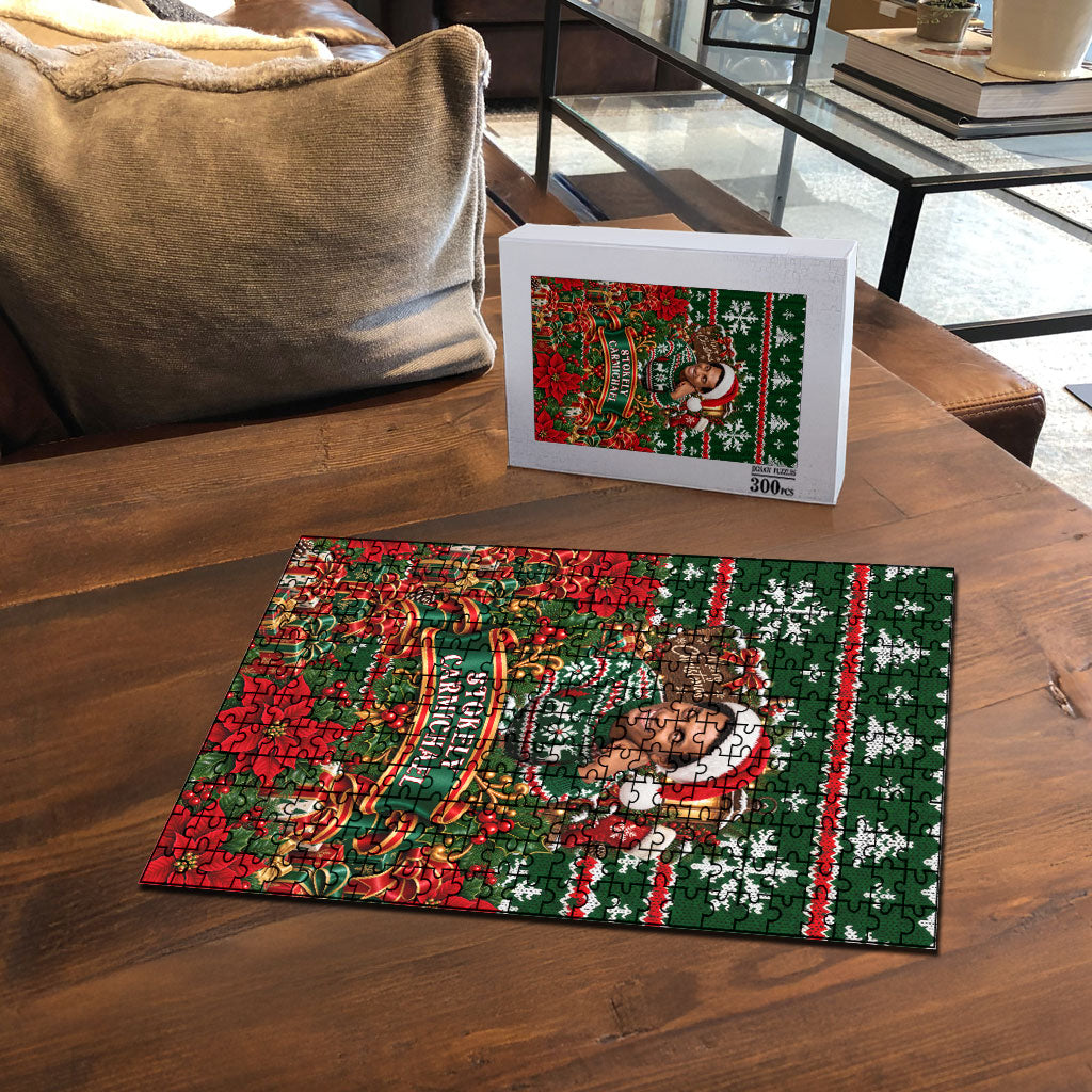 Stokely Carmichael Black Power Christmas Puzzle Retro Ugly Christmas Pattern Civil Rights Leader Pan African