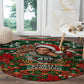 Stokely Carmichael Black Power Christmas Round Carpet Retro Ugly Christmas Pattern Civil Rights Leader Pan African