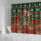 Stokely Carmichael Black Power Christmas Shower Curtain Retro Ugly Christmas Pattern Civil Rights Leader Pan African