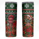 Stokely Carmichael Black Power Christmas Skinny Tumbler Retro Ugly Christmas Pattern Civil Rights Leader Pan African