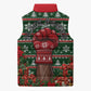 Stokely Carmichael Black Power Christmas Sleeveless Puffer Jacket Retro Ugly Christmas Pattern Civil Rights Leader Pan African