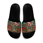 Stokely Carmichael Black Power Christmas Slide Sandals Retro Ugly Christmas Pattern Civil Rights Leader Pan African