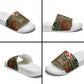 Stokely Carmichael Black Power Christmas Slide Sandals Retro Ugly Christmas Pattern Civil Rights Leader Pan African