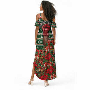 Stokely Carmichael Black Power Christmas Summer Maxi Dress Retro Ugly Christmas Pattern Civil Rights Leader Pan African