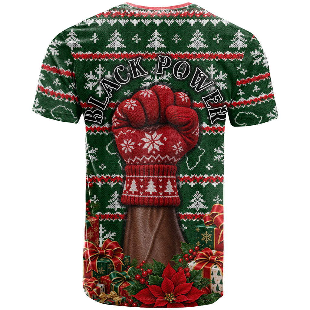 Stokely Carmichael Black Power Christmas T shirt Retro Ugly Christmas Pattern Civil Rights Leader Pan African