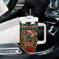 Stokely Carmichael Black Power Christmas Tumbler With Handle Retro Ugly Christmas Pattern Civil Rights Leader Pan African