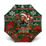 Stokely Carmichael Black Power Christmas Umbrella Retro Ugly Christmas Pattern Civil Rights Leader Pan African