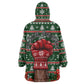 Stokely Carmichael Black Power Christmas Wearable Blanket Hoodie Retro Ugly Christmas Pattern Civil Rights Leader Pan African