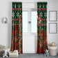 Stokely Carmichael Black Power Christmas Window Curtain Retro Ugly Christmas Pattern Civil Rights Leader Pan African