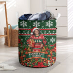Fannie Lou Hamer Christmas Laundry Basket Retro Ugly Christmas Pattern Civil Rights Activist Pan African