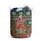 Fannie Lou Hamer Christmas Laundry Basket Retro Ugly Christmas Pattern Civil Rights Activist Pan African