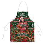 Fannie Lou Hamer Christmas Apron Retro Ugly Christmas Pattern Civil Rights Activist Pan African