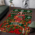 Fannie Lou Hamer Christmas Area Rug Retro Ugly Christmas Pattern Civil Rights Activist Pan African