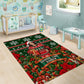 Fannie Lou Hamer Christmas Area Rug Retro Ugly Christmas Pattern Civil Rights Activist Pan African