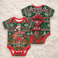 Fannie Lou Hamer Christmas Baby Onesie Retro Ugly Christmas Pattern Civil Rights Activist Pan African